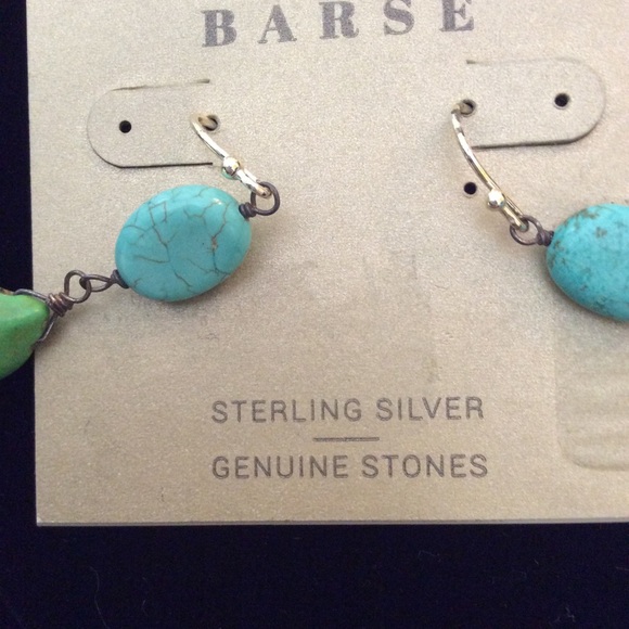 Barse NWT Sterling Silver Genuine Stones Earrings - Picture 2 of 4